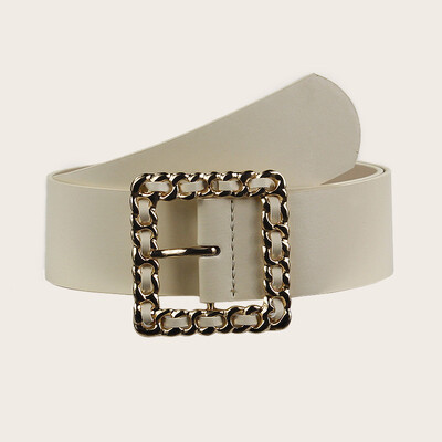 Cureaua de lux pentru dama cu catarama metalica, cureaua de dama la moda si rafinata, cureaua de dama ieftina este cel mai bun cadou pentru ea