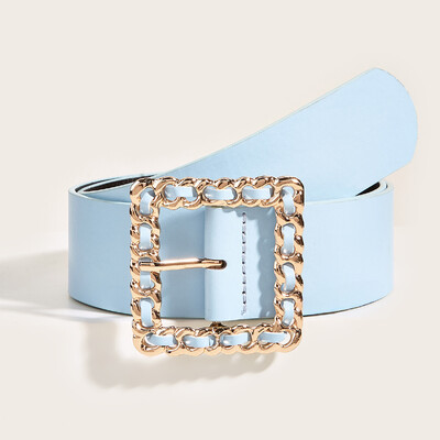 Cureaua de lux pentru dama cu catarama metalica, cureaua de dama la moda si rafinata, cureaua de dama ieftina este cel mai bun cadou pentru ea