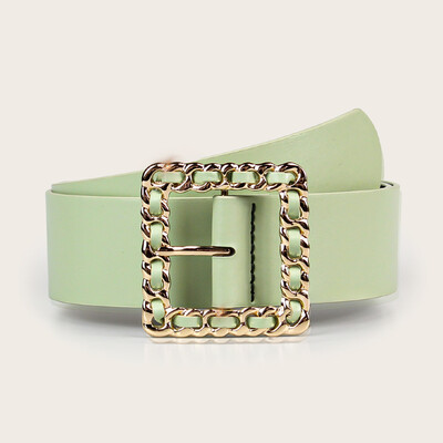 Cureaua de lux pentru dama cu catarama metalica, cureaua de dama la moda si rafinata, cureaua de dama ieftina este cel mai bun cadou pentru ea