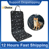 Kutya autós üléshuzat Vízálló autó első üléshuzata elasztikus pánt kampóval és hurokkal, csattal Könnyen felszerelhető kisállatpárna