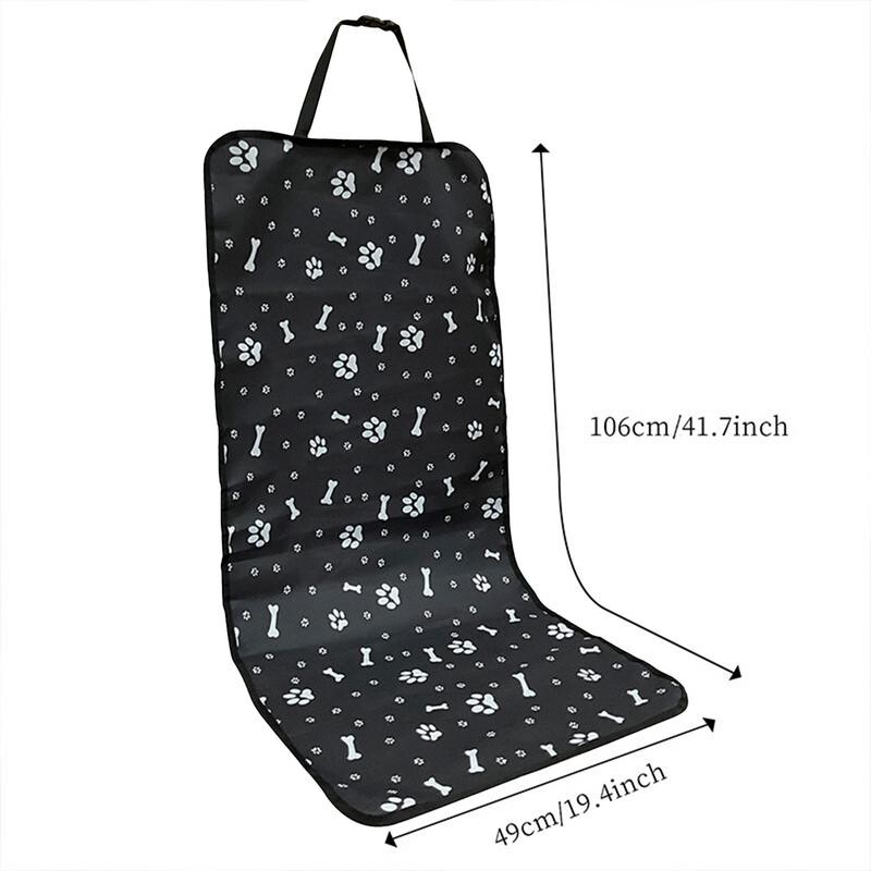Kutya autós üléshuzat Vízálló autó első üléshuzata elasztikus pánt kampóval és hurokkal, csattal Könnyen felszerelhető kisállatpárna