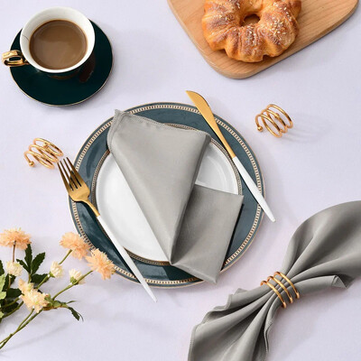 6 kom Satenska salveta 30cm*30cm Dekoracija stola za posluživanje Ručnik za večeru za svatove Kućni hotel Božićni dekor Salvete za stol Zelena