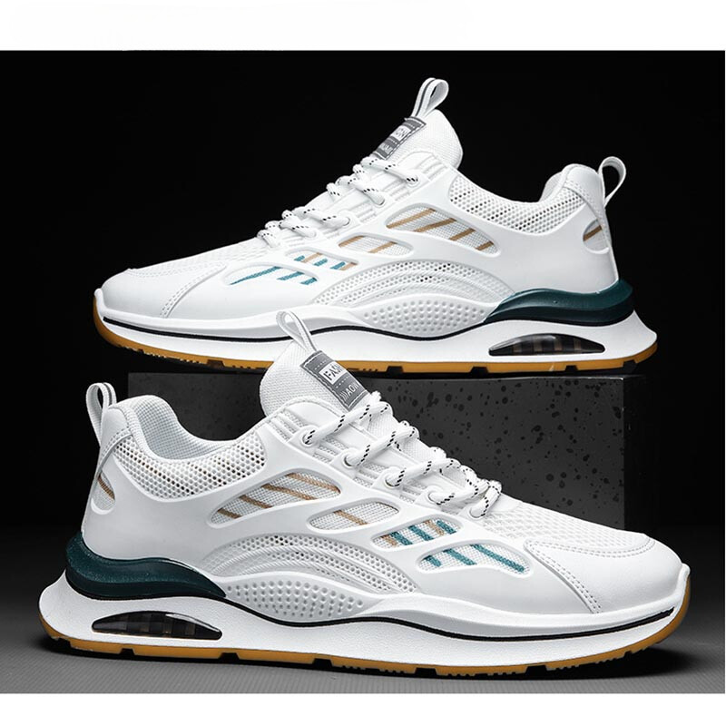 NOVE Modne muške tenisice Lagane tenisice za trčanje otporne na habanje Ležerna bijela obuća Muška ljetna sportska obuća