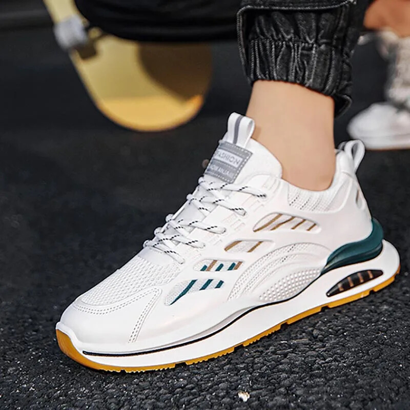 NOVE Modne muške tenisice Lagane tenisice za trčanje otporne na habanje Ležerna bijela obuća Muška ljetna sportska obuća