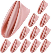 10db Szatén szalvéta 43cm*43cm Tálaló asztaldísz Törölköző Esküvőre Otthon Hotel karácsonyi dekor Asztali szalvéták Zöld