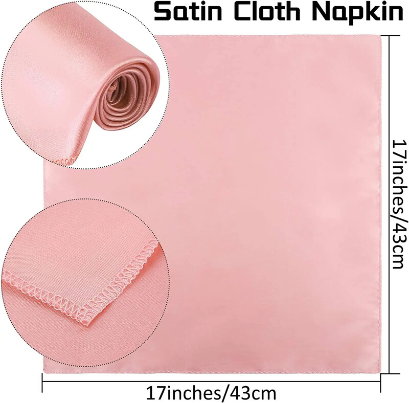 10db Szatén szalvéta 43cm*43cm Tálaló asztaldísz Törölköző Esküvőre Otthon Hotel karácsonyi dekor Asztali szalvéták Zöld