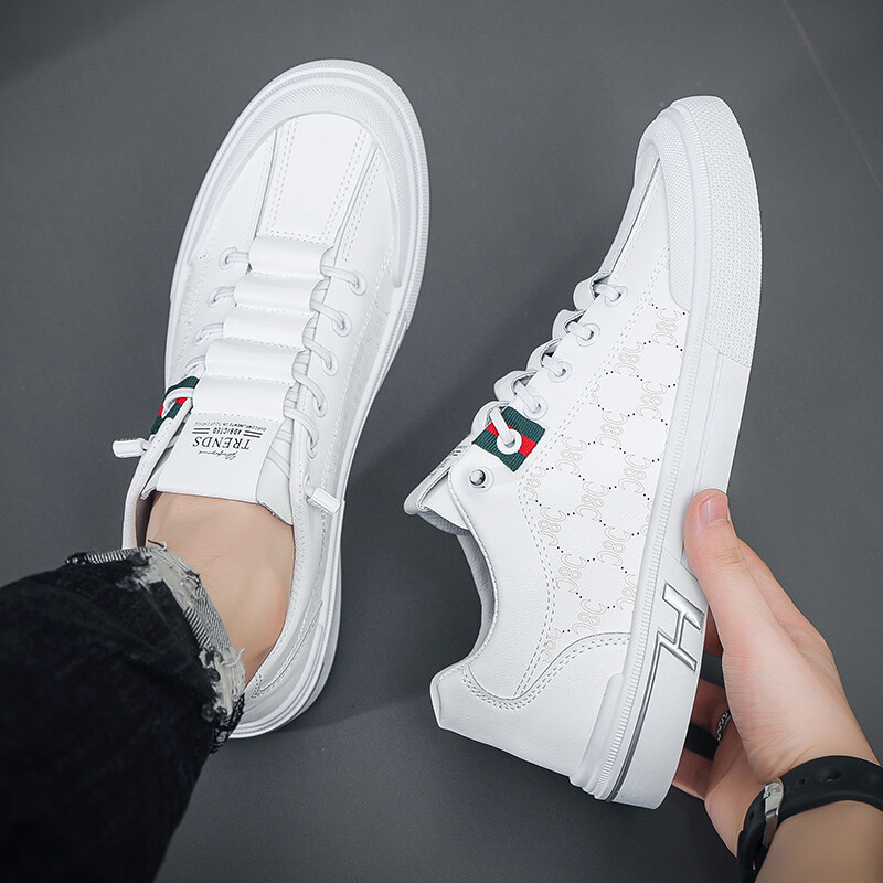 Bărbați, albi, pantofi vulcanizati, pantofi de aer liber, pentru bărbați, primăvară, toamnă, noua modă, pantofi sport pentru bărbați, pantofi ocazional, tenis, respirabil