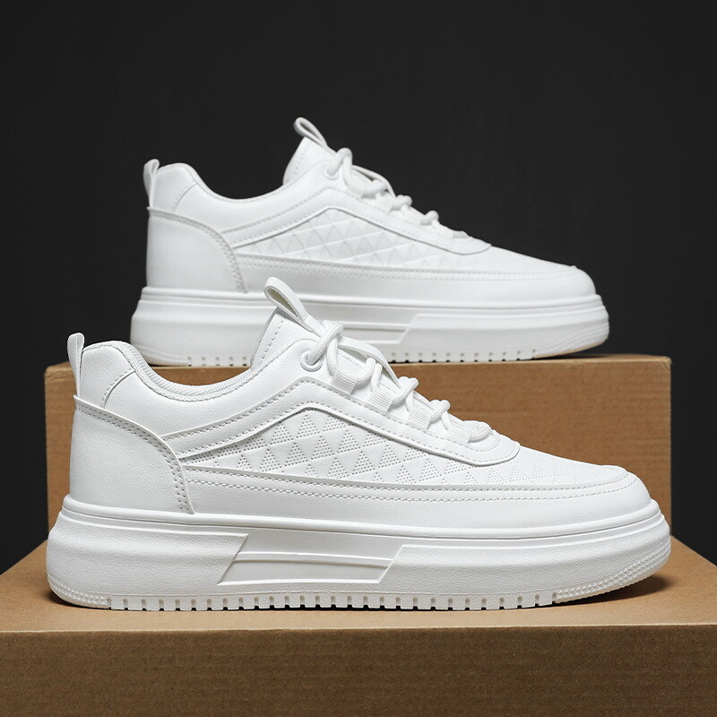 Fashion Platform Férfi Alkalmi tornacipők Kültéri fehér futócipők Lélegző férfi sportcipők Könnyű sétacipők Teniszcipők