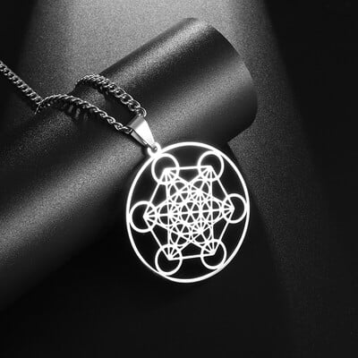 Mobius Time Loop skladací postriebrený geometrický prívesok náhrdelník pre mužov a ženy pár trendy voľnočasové šperky darček