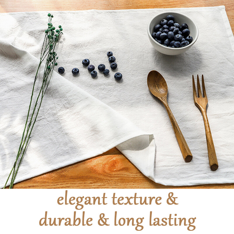 12 30x45 cm staltiesių servetėlių rinkinys Medvilninis patvarus audinys Daugkartinio naudojimo vienodos spalvos virtuvės pietums Velykų vestuvių dekoravimui