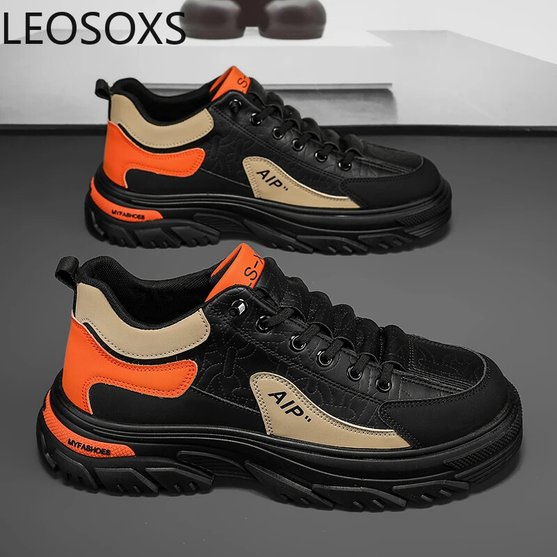 Férfi tornacipők Férfi Sportcipők Könnyű Dizájn Férfi Alkalmi Sneaker Alacsony felsők LEOSOXS Explosive Style Férfi Cipő Main Push