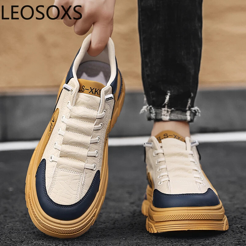 Férfi tornacipők Férfi Sportcipők Könnyű Dizájn Férfi Alkalmi Sneaker Alacsony felsők LEOSOXS Explosive Style Férfi Cipő Main Push