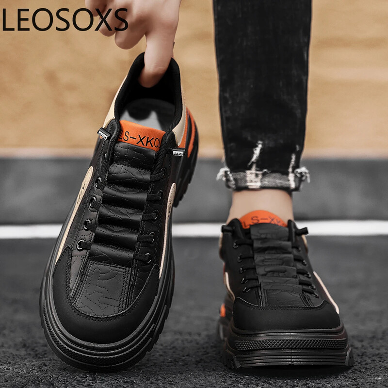Férfi tornacipők Férfi Sportcipők Könnyű Dizájn Férfi Alkalmi Sneaker Alacsony felsők LEOSOXS Explosive Style Férfi Cipő Main Push