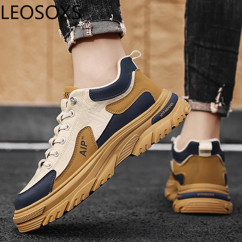 Férfi tornacipők Férfi Sportcipők Könnyű Dizájn Férfi Alkalmi Sneaker Alacsony felsők LEOSOXS Explosive Style Férfi Cipő Main Push