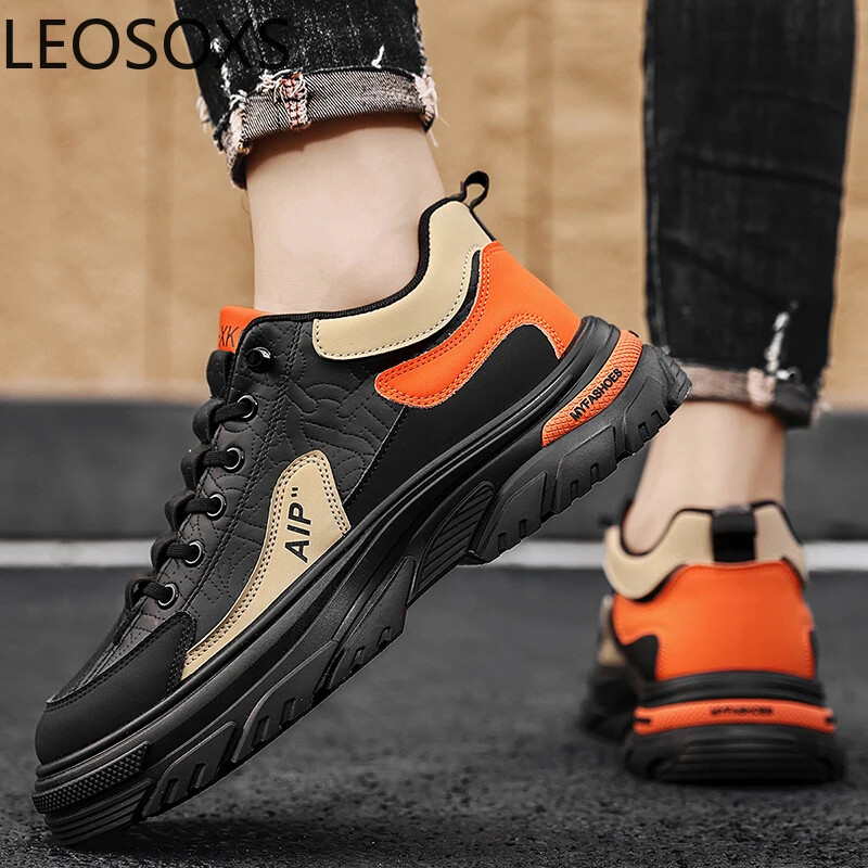 Férfi tornacipők Férfi Sportcipők Könnyű Dizájn Férfi Alkalmi Sneaker Alacsony felsők LEOSOXS Explosive Style Férfi Cipő Main Push