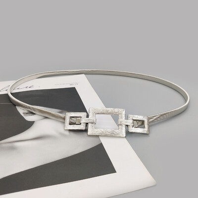 Cureaua de moda cu lanț de aur elastic, talie feminină, punk Y2K, curele din metal argintiu gotic pentru femei, centură de lux de înaltă calitate, aurie