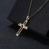 Cazador Isusov križ Šuplje ogrlice s privjescima za žene Muškarci Christian Chocker Veleprodaja nakita od nehrđajućeg čelika Rođendanski darovi