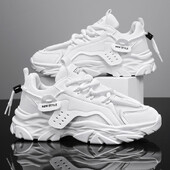 Férfi alkalmi tornacipők nyári légáteresztő sportcipők kültéri hálós futócipők diák vastag alsó atlétikai kocogó sétacipők