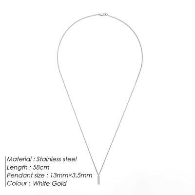 ELANDIS Colier cu pandantiv minimalist pentru bărbați Lanț clavicular Bijuterii personalizate noi la modă Sute de accesorii minimaliste