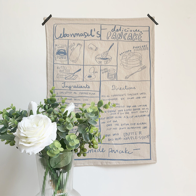 40x50cm bavlnený retro obrúsok s anglickými písmenami, utierka, kuchynská podložka na stôl, obrúsok, vintage jedlo, fotografické pozadie, rekvizity