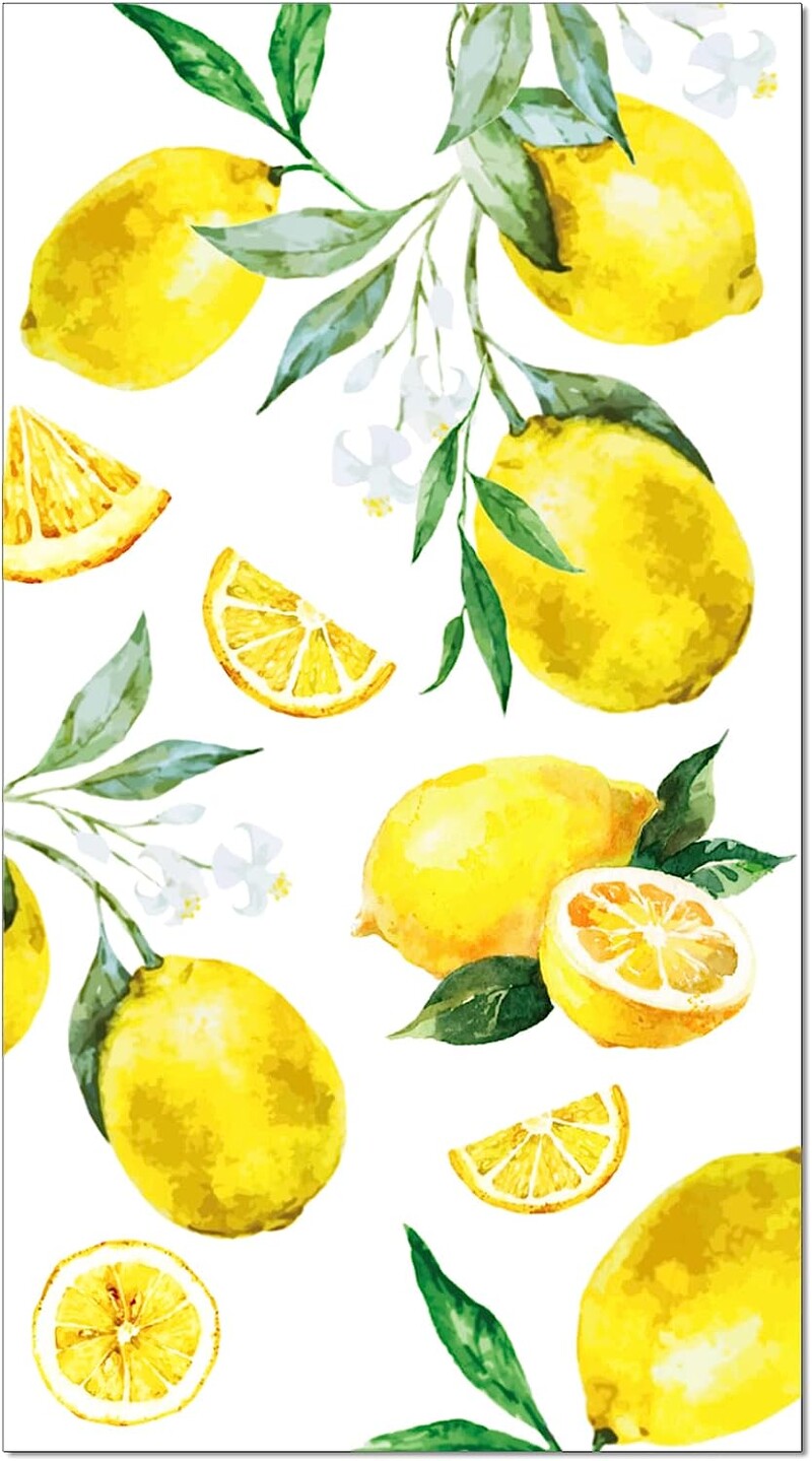 100 vnt. citrininės popierinės servetėlės 2 sluoksnių Havajų vienkartinis svečių kokteilių rankšluostis virtuvės vaisių teminiam vakarėliui, vestuvių valgomojo stalo dekoravimui