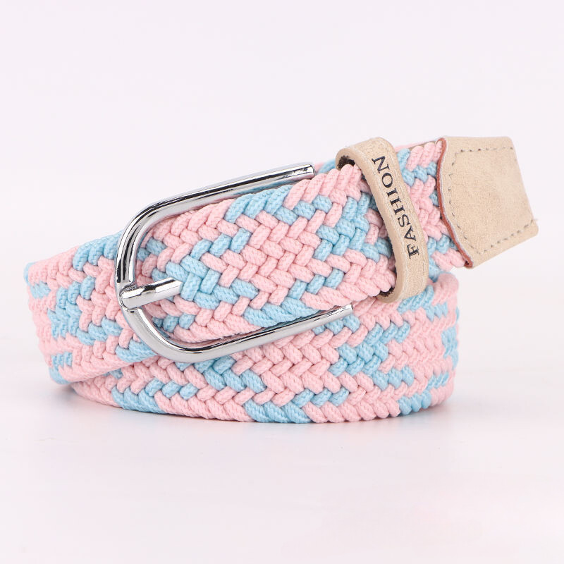 Neperforovaný opasok pre dámske všestranné džínsy, plátený opasok, tkaná elastická pracka s ihlou, študentský opasok Lazy Cloth
