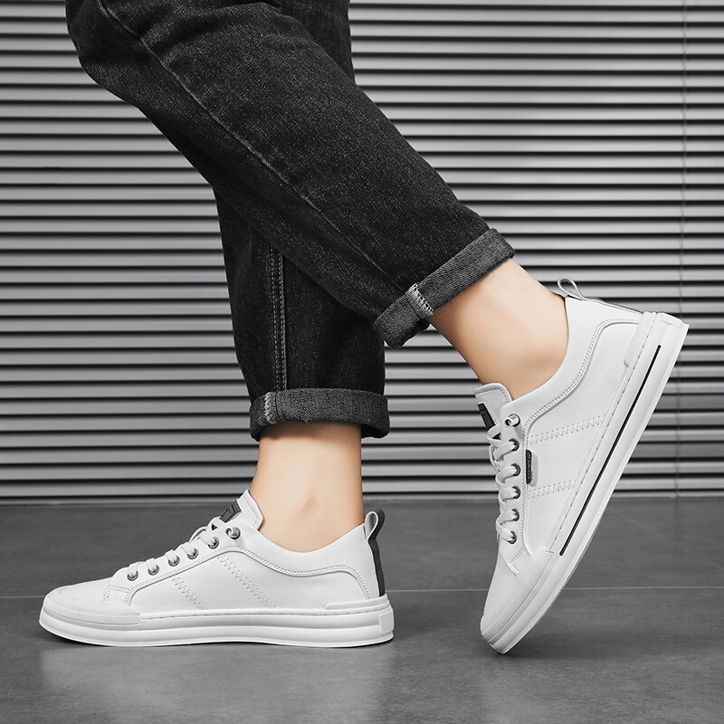 Nove muške cipele za slobodno vrijeme Luksuzne ručno rađene kožne uredske poslovne cipele za muškarce Tenisice Udobne klasične bijele cipele Sportske cipele