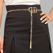 2024 m. naujas metalinis diržas, moteriška dizainerio juosmens grandinėlė universali suknelė mergaitei džinsai juosmens dekoravimo priedai Prabangus prekės ženklas