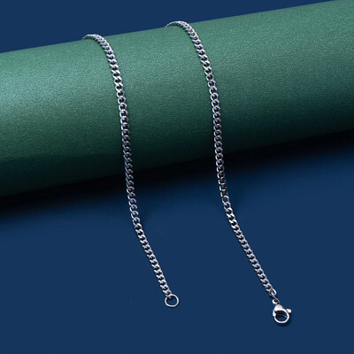 Zelta krāsas Kubas ķēdes nerūsējošā tērauda vīriešu kaklarota Vienkārša pamata ķēdes kaklarota sievietēm Hip Hop Rotaslietas Moderni aksesuāri