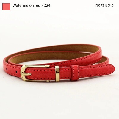 Divatos sokoldalú női szoknya derékpánt cukorka színe dekoratív deréköv kis méretű bőr anyag téli szezon