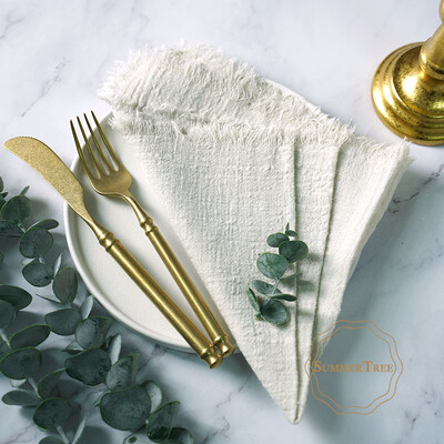 10 ks obrúskov 41x41cm bavlnená látka gáza retro rustikálny uterák prestieranie prestieranie svadobná hostina ľanová látka dekorácia stola