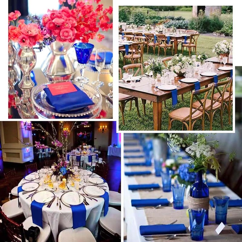 12 bucăți 43*43 cm șervețele de masă pătrate din satin Servetele de masă pentru servire la hotel Servețele de masă pentru petrecere de nuntă Batistă moale Crăciun Decor de masă pentru acasă