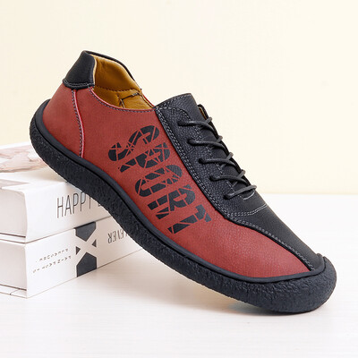 Bőr, szabadtéri, fűzős tornacipők divatos férfi szabadidő vakáció puha vezetési cipők 2024 új, kiváló minőségű férfi alkalmi cipők