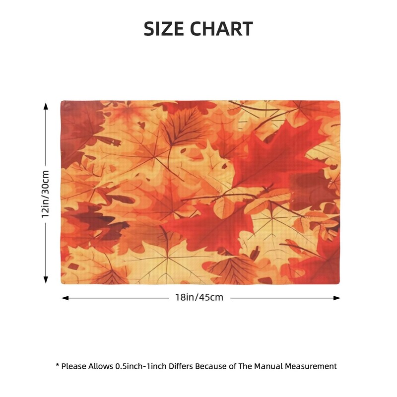 4vnt., klevo lapų miltų kilimėliai rudeniui, sezoniniai stalo kilimėliai viešbučių ir šeimos susibūrimams bei namų virtuvės kilimėlių dekoracijos