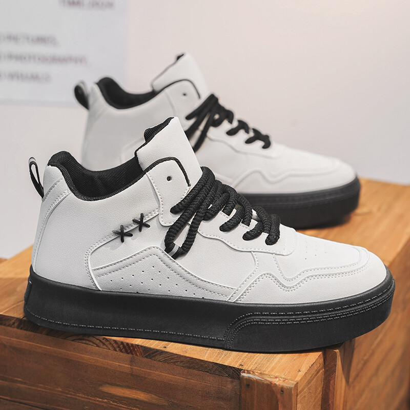 Jesen Zima Visoke modne tenisice Muška ležerna sportska obuća Marka žute cipele za skateboarding Udobna obuća s platformom Muška