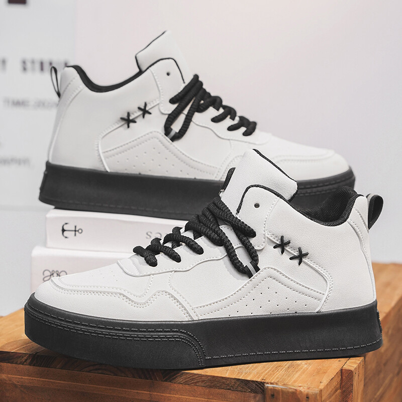 Jesen Zima Visoke modne tenisice Muška ležerna sportska obuća Marka žute cipele za skateboarding Udobna obuća s platformom Muška