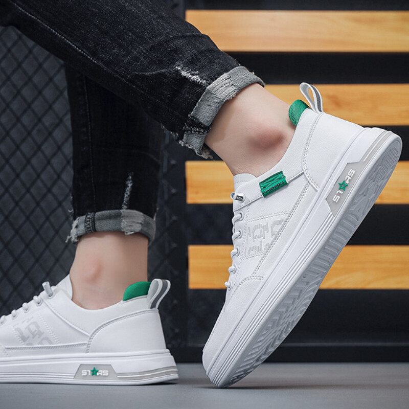 Pánske ležérne tenisky s mäkkým podrážkou, trendy pánske ležérne topánky, priedušné, outdoorové športy, biele pánske topánky, nové 2024, pánske tenisky