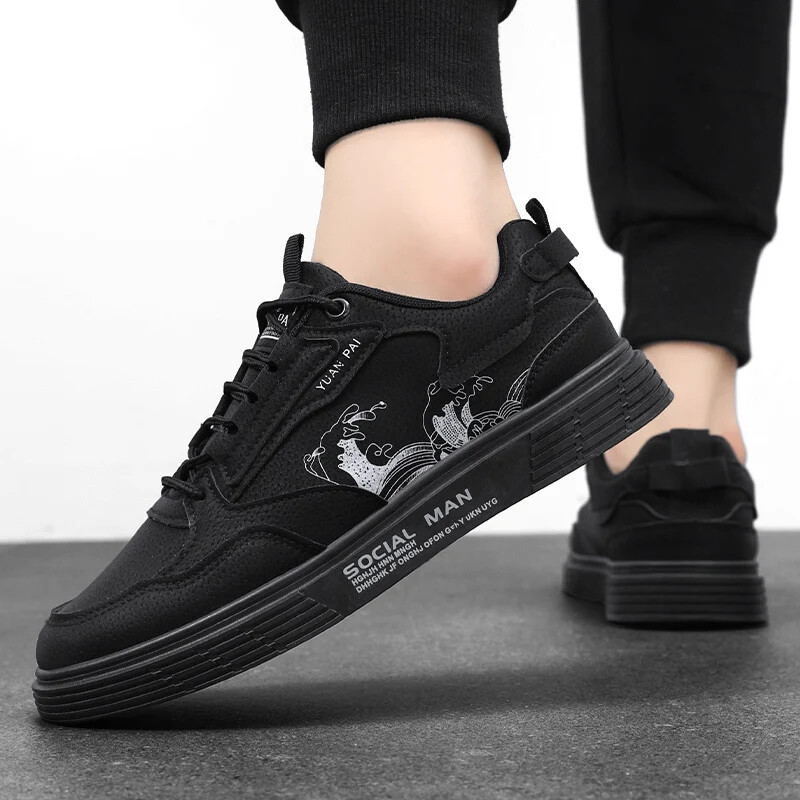 2024-es új tavaszi és őszi rés dizájn Alacsony szárú, alkalmi férfi cipők, sportcipők, teljesen menő kis fehér cipők