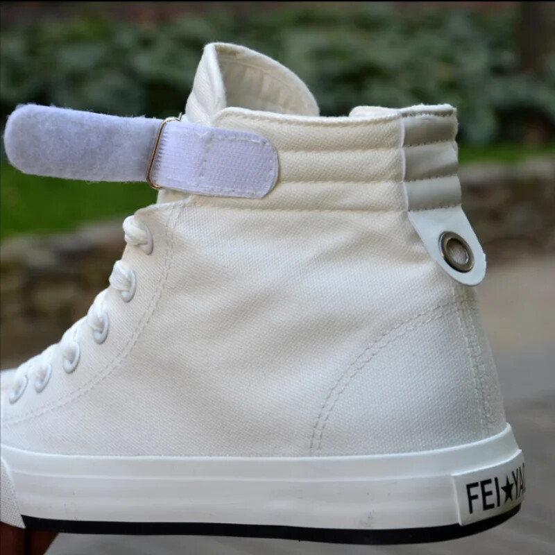 Pánske topánky High Top White Plátenné topánky Letné nové pánske tenisky 2024 Módne priedušné plátené tenisky Protišmykové ploché ležérne topánky
