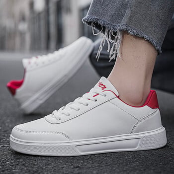 Ανδρικά Γυναικεία Λευκά Classic Casual Flat Παπούτσια Τέσσερις εποχιακά μαλακά άνετα παπούτσια για περπάτημα Φοιτητικά παπούτσια για τρέξιμο