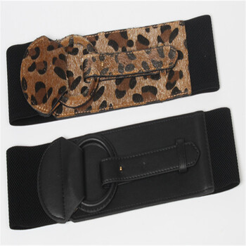 Light Luxury Runway Fashion Leopard Cummerbunds Γυναικείο παλτό Φόρεμα Κορσέ Ζώνες ζώνης Διακόσμηση Φαρδιά ζώνη Κατάλληλη για πάρτι