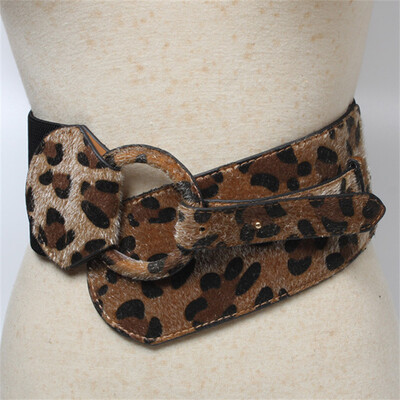Light Luxury Runway Fashion Leopard Cummerbunds Γυναικείο παλτό Φόρεμα Κορσέ Ζώνες ζώνης Διακόσμηση Φαρδιά ζώνη Κατάλληλη για πάρτι