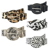 Curea cu cataramă cu model de vacă, curea vintage punk, centură din piele retro, centură vintage, centură cu imprimeu animal pentru femei, dropshipping