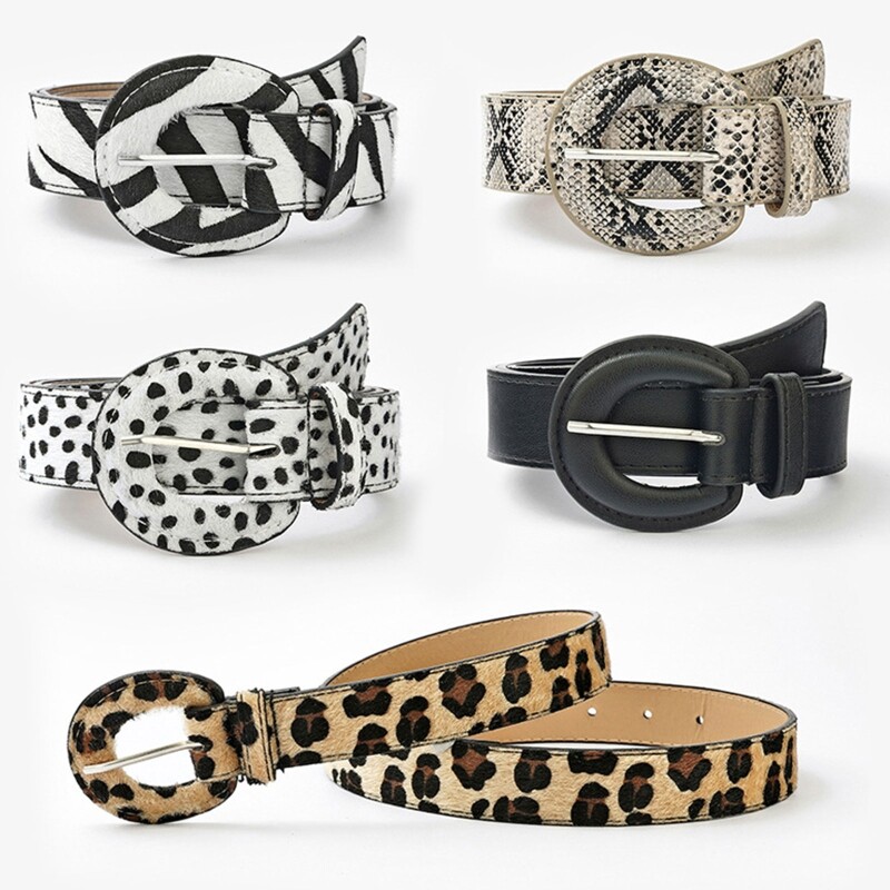 Curea cu cataramă cu model de vacă, curea vintage punk, centură din piele retro, centură vintage, centură cu imprimeu animal pentru femei, dropshipping