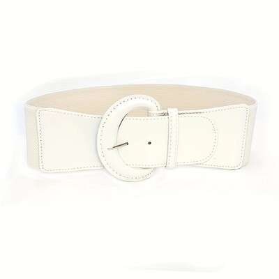 Curele late din PU de culoare strălucitoare simplă, cu cataramă, centură elastică, culoare solidă, la modă, brâu de haină pentru femei