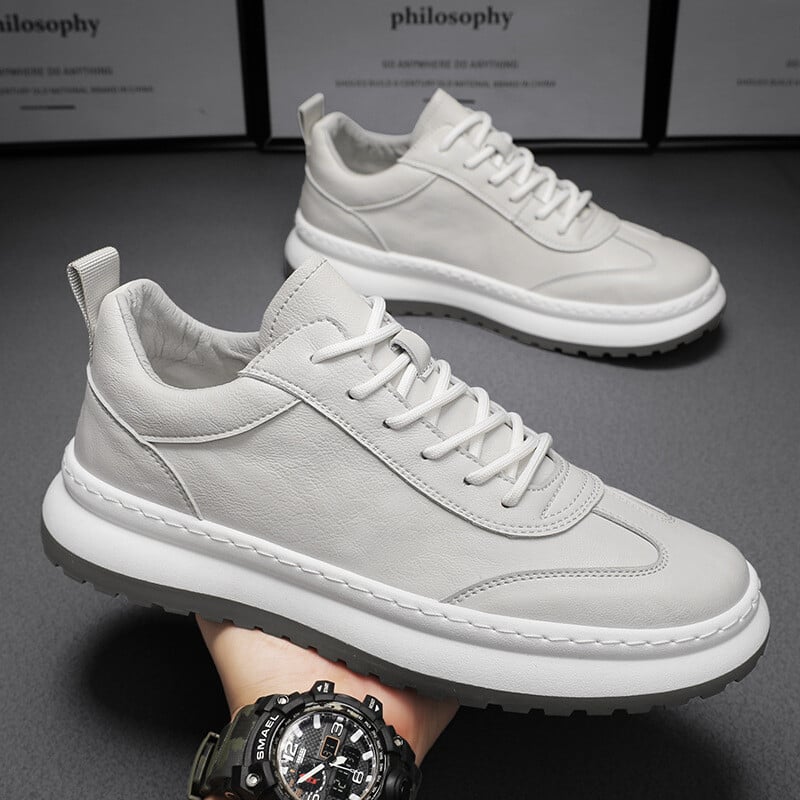 Pánske športové bežecké topánky Tenisky na platforme so šnurovaním Čierne protišmykové ležérne tenisky Vulkanizované topánky Zapatillas Hombre