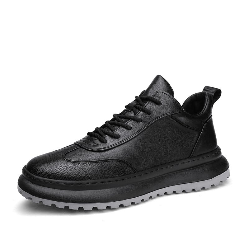 Pánske športové bežecké topánky Tenisky na platforme so šnurovaním Čierne protišmykové ležérne tenisky Vulkanizované topánky Zapatillas Hombre