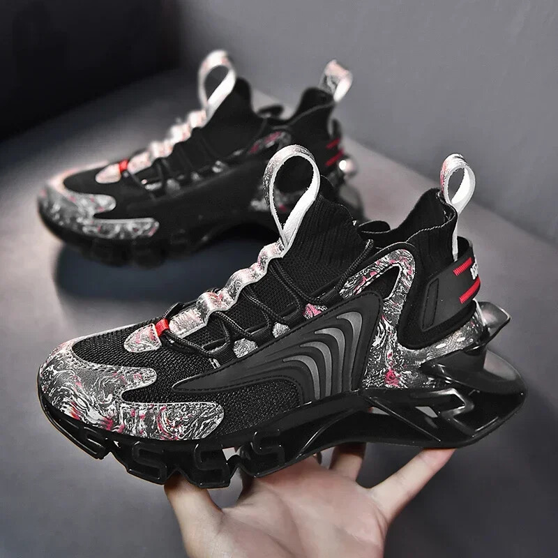 Jesenné pánske tenisky priedušné ležérne topánky vysoko kvalitné protišmykové tlmiace športové topánky vonkajšie pohodlné sieťované topánky Zapatillas