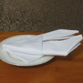 50x50cm hotelová bavlnená hrubá obrúsková utierka z čistej bavlny, čisto biela utierka na poháre, nepúšťa vlasy, dá sa zložiť