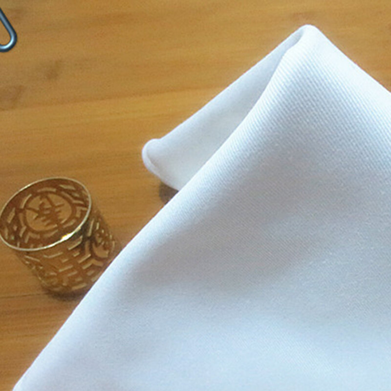 50x50cm hotelová bavlnená hrubá obrúsková utierka z čistej bavlny, čisto biela utierka na poháre, nepúšťa vlasy, dá sa zložiť